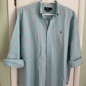 Polo Ralph Lauren Men's Striped Oxford Shirt XXL